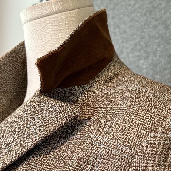 Harvé Benard Wool Blazer Womens Size 4 | Plaid Check Tweed | Classic Workwear - Picture 5 of 11